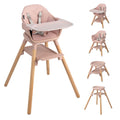HONEY JOY Baby High Chair 6-in-1 Convertible Wooden Highchair