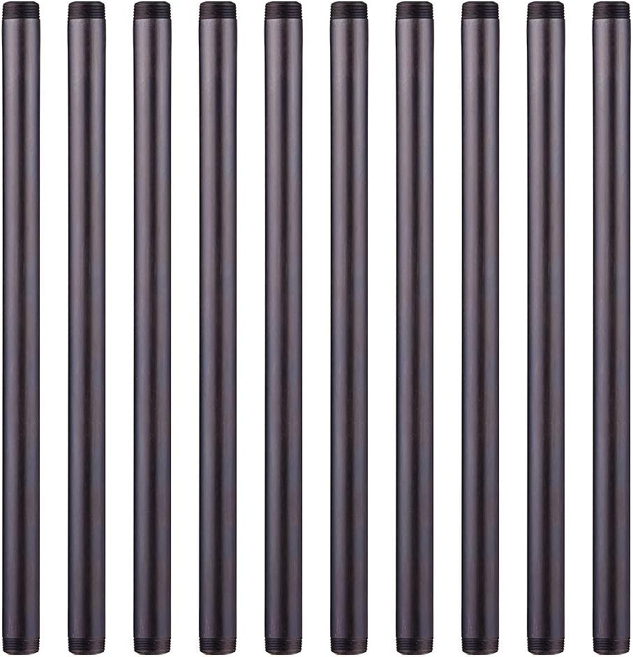 3/4 x 18 Black Malleable Steel Nipples for DIY Projects