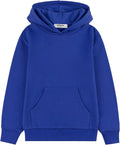 Kids' Soft Brushed Fleece Pullover Hooded Sweatshirt for Ages 4-12