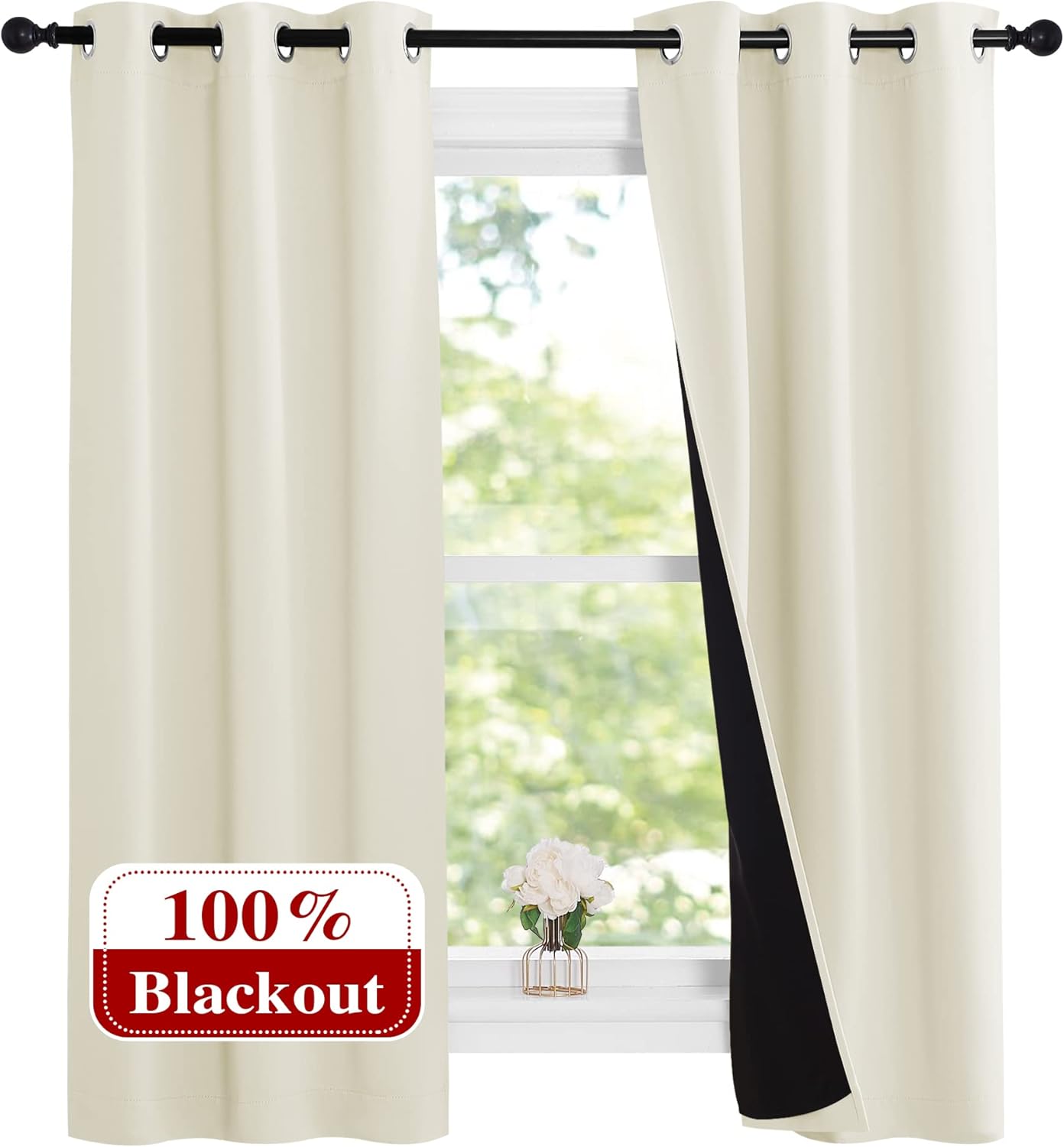 NICETOWN Cold Reducing Curtains for Complete Blackout and Style