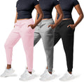 3 Pack Sweatpants Women - Ultra-Soft Fleece Joggers with Pockets you
