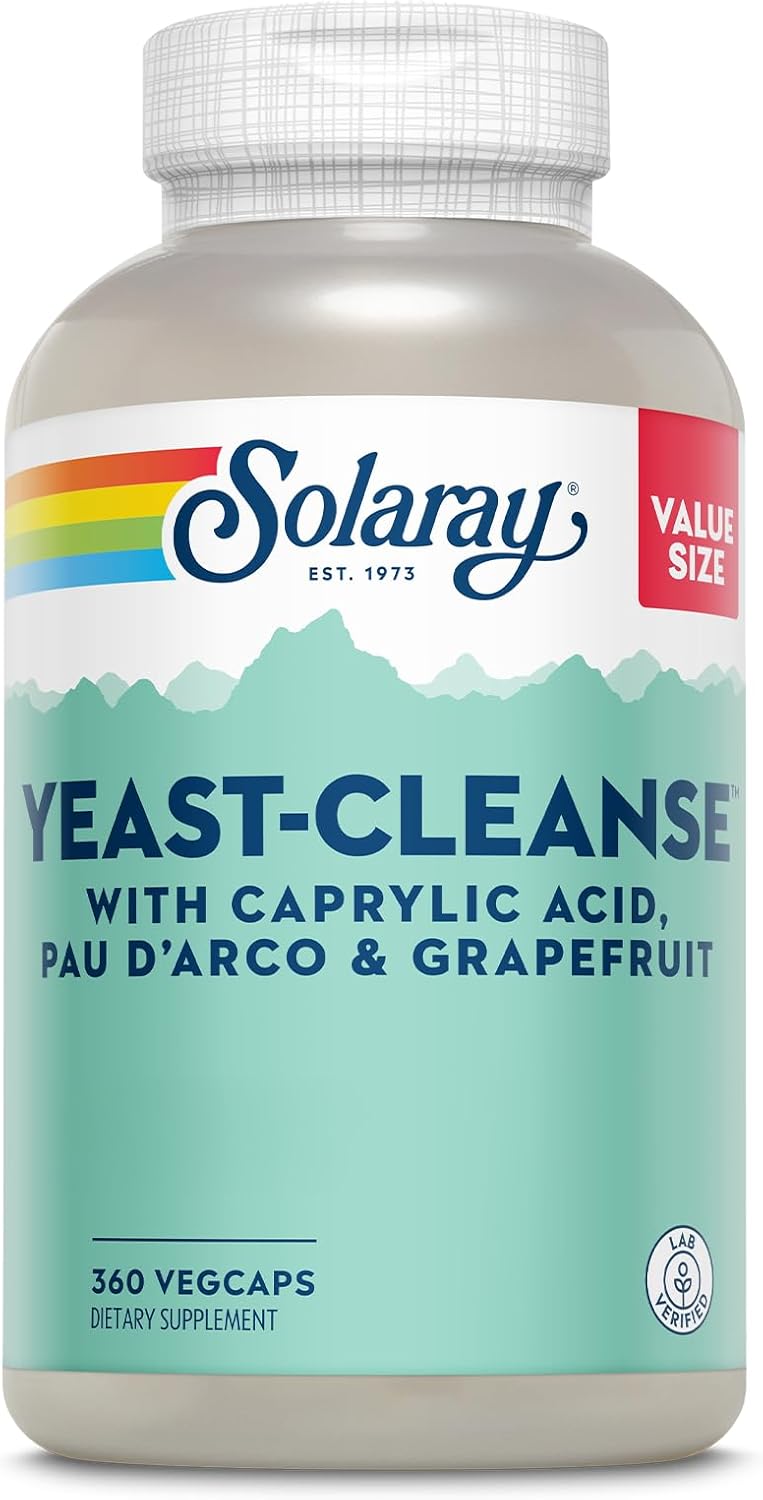 SOLARAY Yeast Cleanse with Antioxidant Support for Wellness