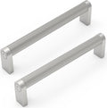 10 Pack Brushed Satin Nickel Cabinet Pulls knurled 5 in Hole Centers
