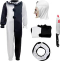 Art the Clown Horror Costume for Kid - Creepy Mask, Jumpsuit & Prop