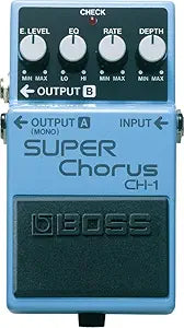 Boss CH-1 Stereo Super Chorus Pedal for Rich Sound Effects