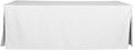 Machine Washable Polyester Fitted 96-in Tablecloth for 8-ft Tables