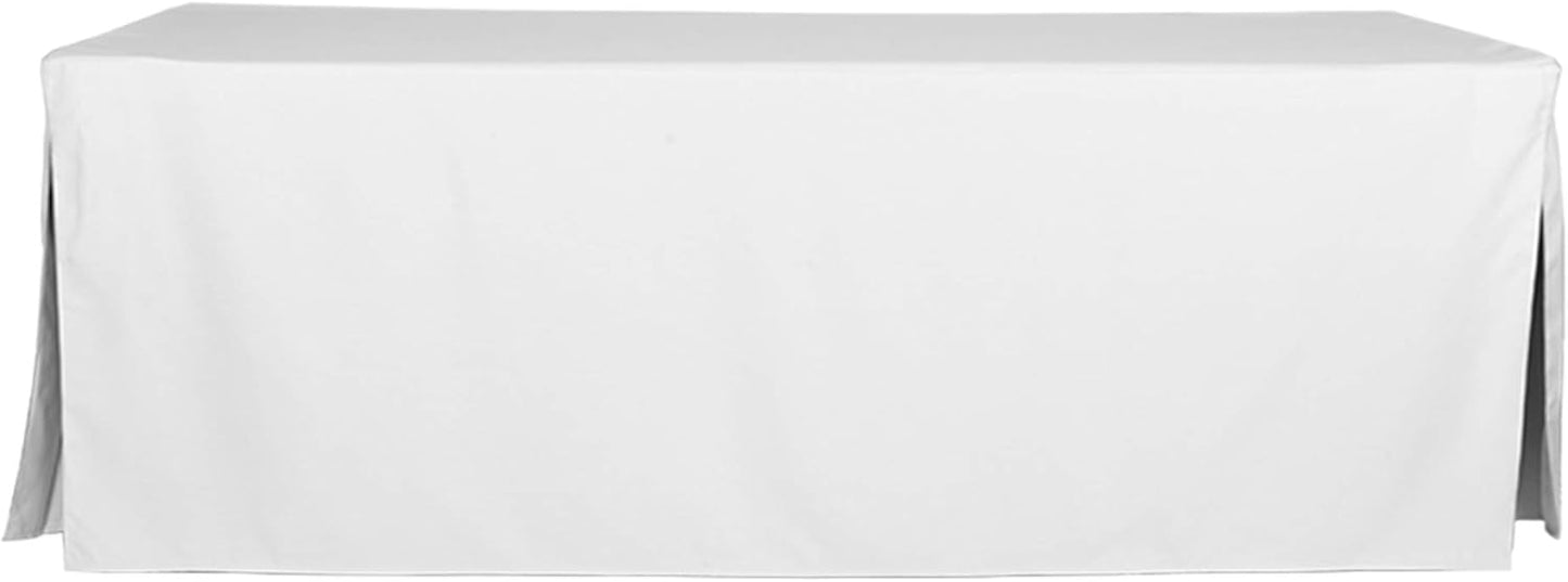 Machine Washable Polyester Solid Fitted Table Cover for Events