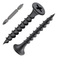 #8 x 1-1/4 Black Drywall Screws Phillips Coarse Thread - Reliable Hold