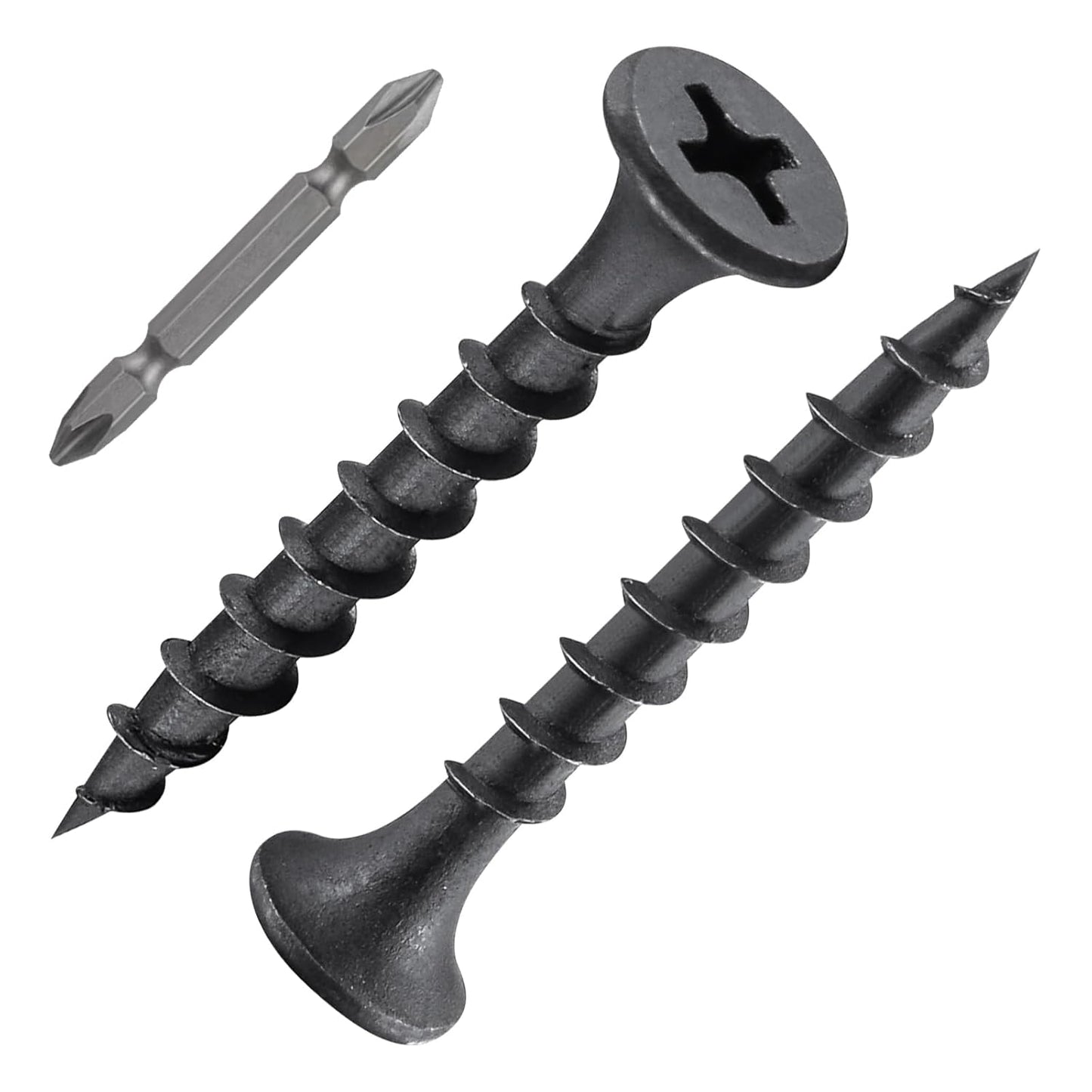 #8X1-1/4 Black Fastener Drywall Screws for Wood and Slate