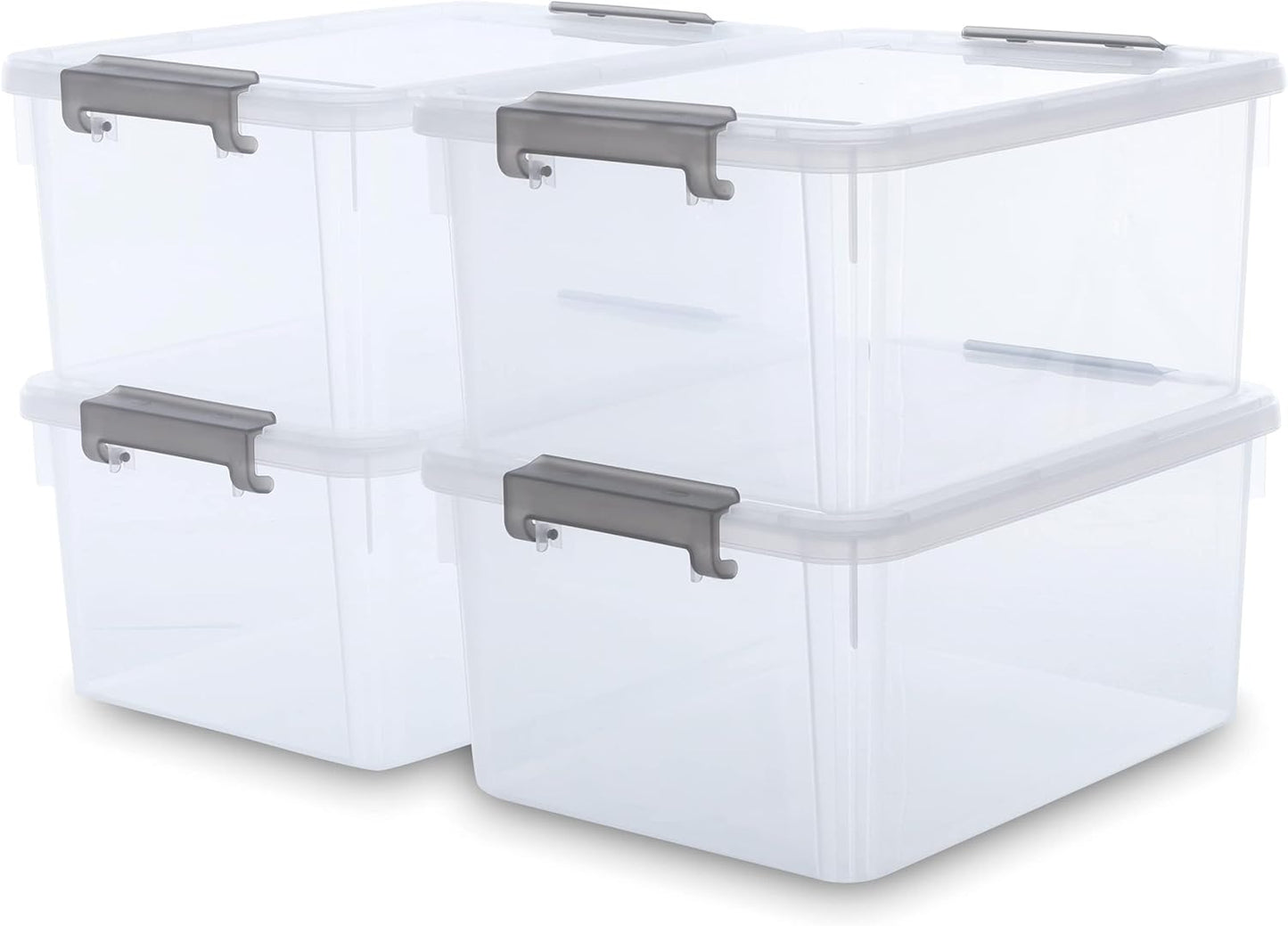 Citylife 17 QT Plastic Storage Bins for Organizing Your Space