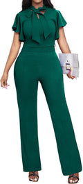 Formal Jumpsuit for Women - Elegant Long Straight Pants Jumpsuit