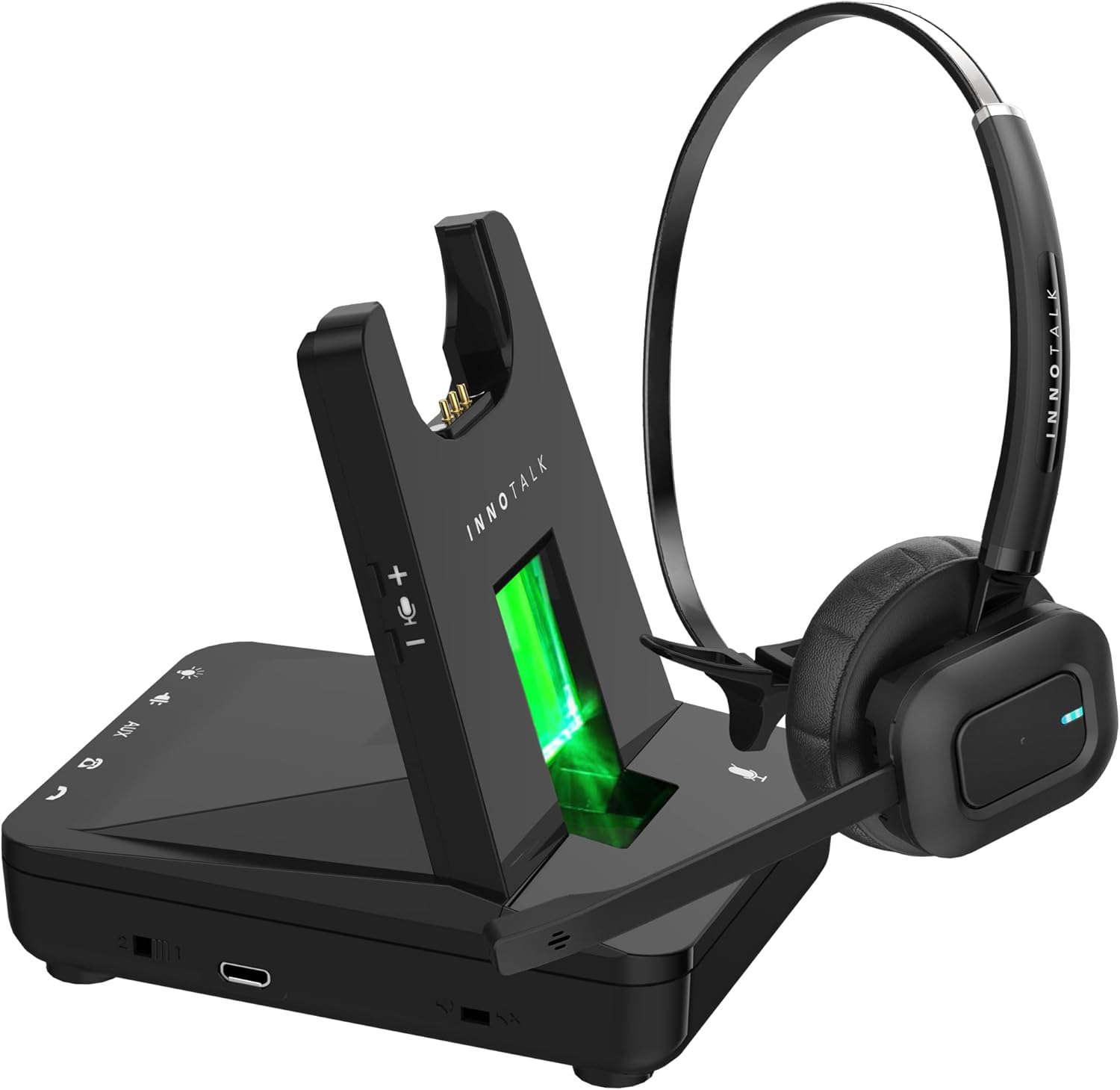 INNOTALK Wireless Headset for Desk Phones with 300 Ft Range