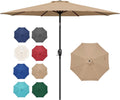 Simple Deluxe 9ft Patio Umbrella - Crank Tilt Market Umbrella