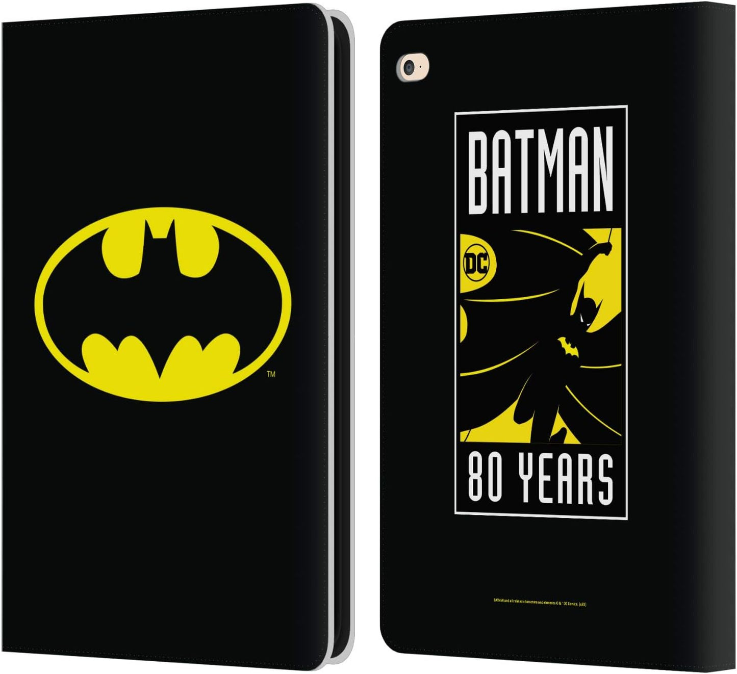 Batman DC Comics Classic Logos Leather Wallet Case for iPad Air 2