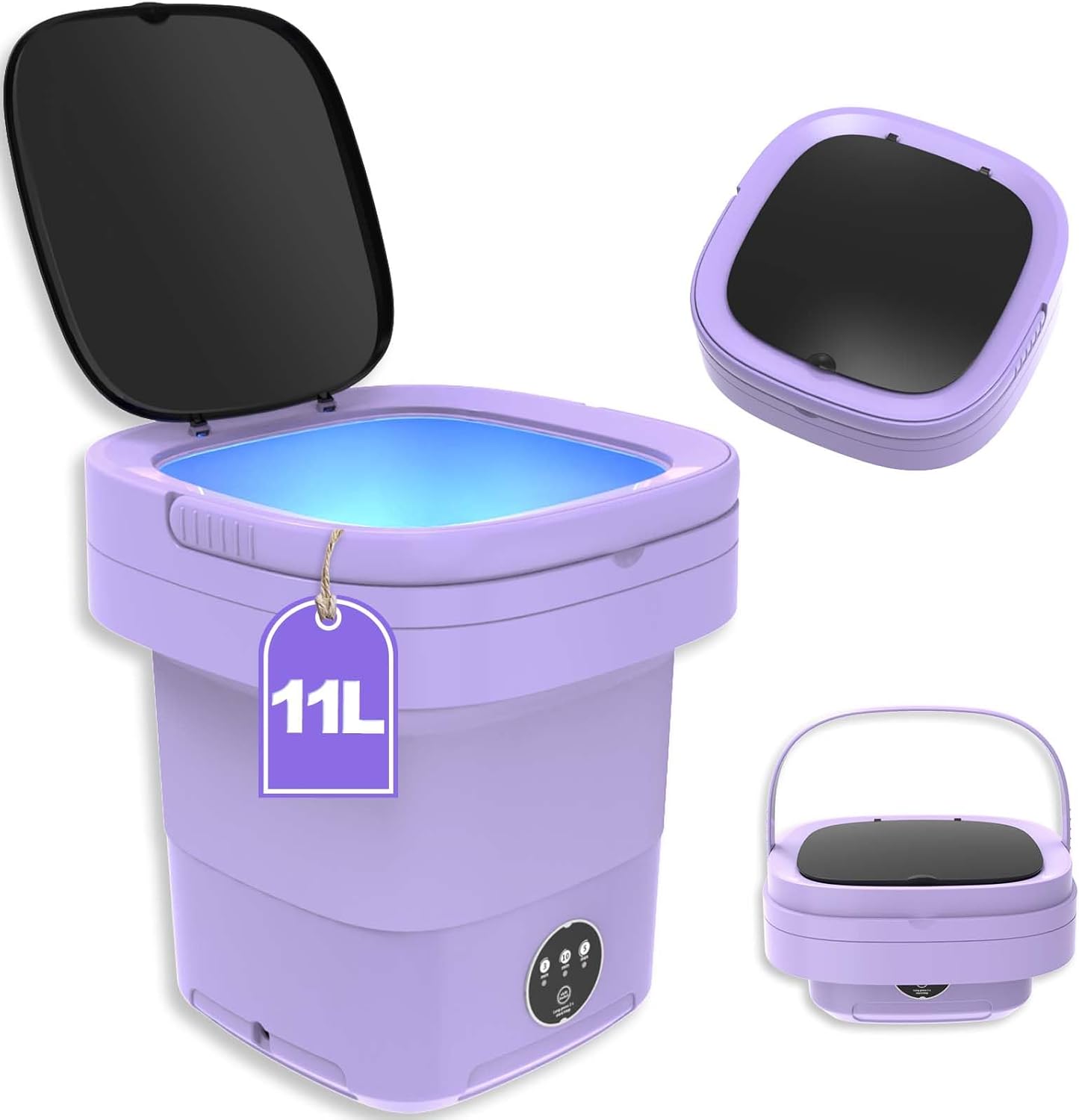 Compact Foldable Washer & Dryer Set - Perfect for Small Loads