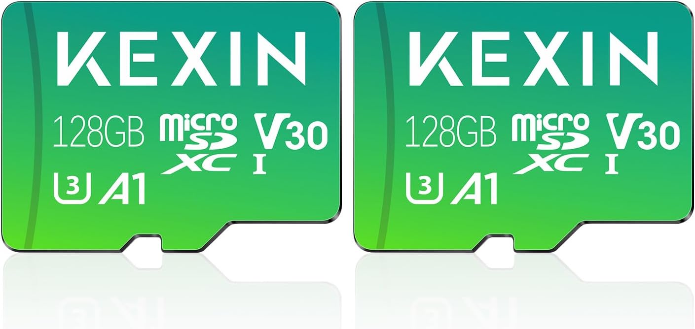 High-Speed 128GB Micro SD 2 Pack - Capture Uninterrupted 4K Action