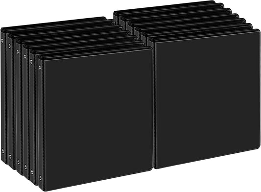 0.5-inch 3-Ring Binder Pack of 12 for Home and Office Use