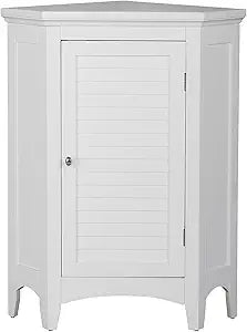 Teamson Home Glancy Wooden Small Corner Cabinet for Storage