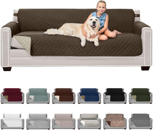 Sofa Shield Couch Slip Cover for Pets, Stain Resistant and Stylish