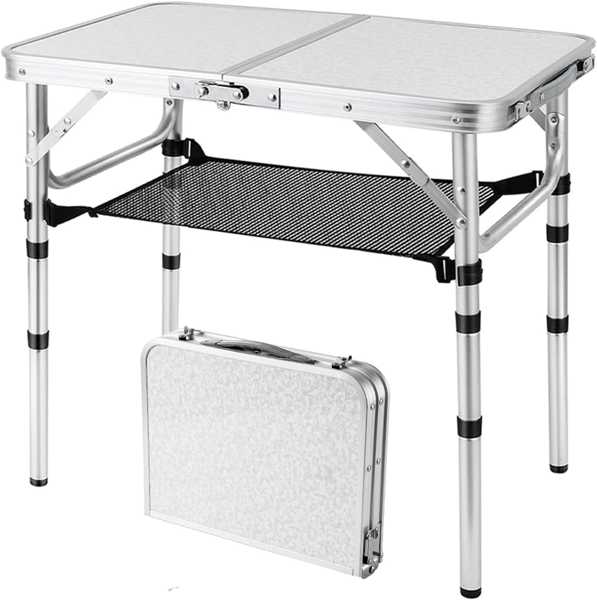 Portable Aluminum Camping Table, Adjustable Heights - YihuiKo