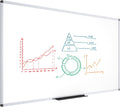 VIZ-PRO Dry Erase Board Magnetic Whiteboard 96 x 48 in - Large Wall