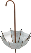 Upside Down Umbrella Garden Stake Planter - Rustic 19in Accent