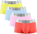 NUDUS Men's Cotton Underwear Pack of 4 - Briefs & Trunks