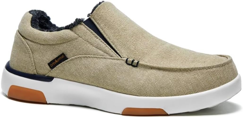 OrthoComfoot Men's Orthopedic Slip-On Shoes for Foot Pain Relief
