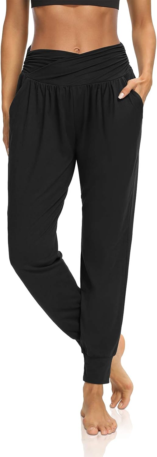 DIBAOLONG Women's Comfy Yoga Sweatpants with Pockets