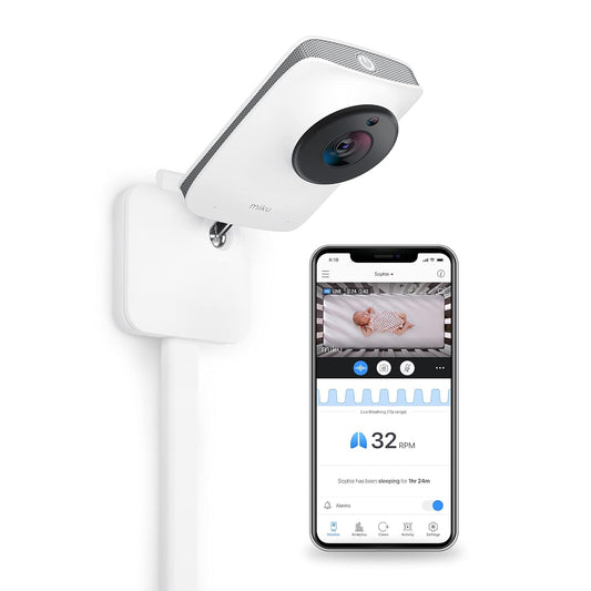 Miku Pro Smart Baby Monitor - Contact-Free Breathing, HD Video & Audio