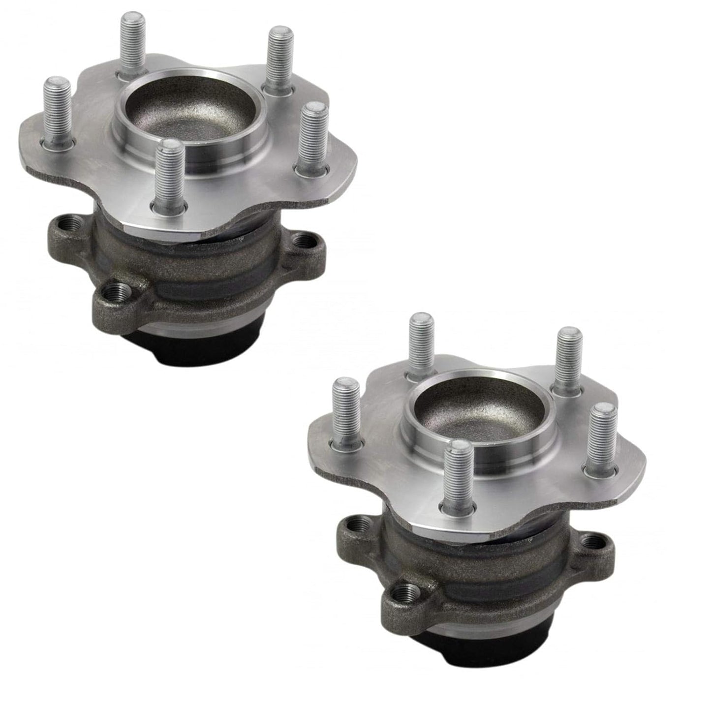TRQ 2 Piece Rear Wheel Bearing & Hub Assembly Set for Nissan