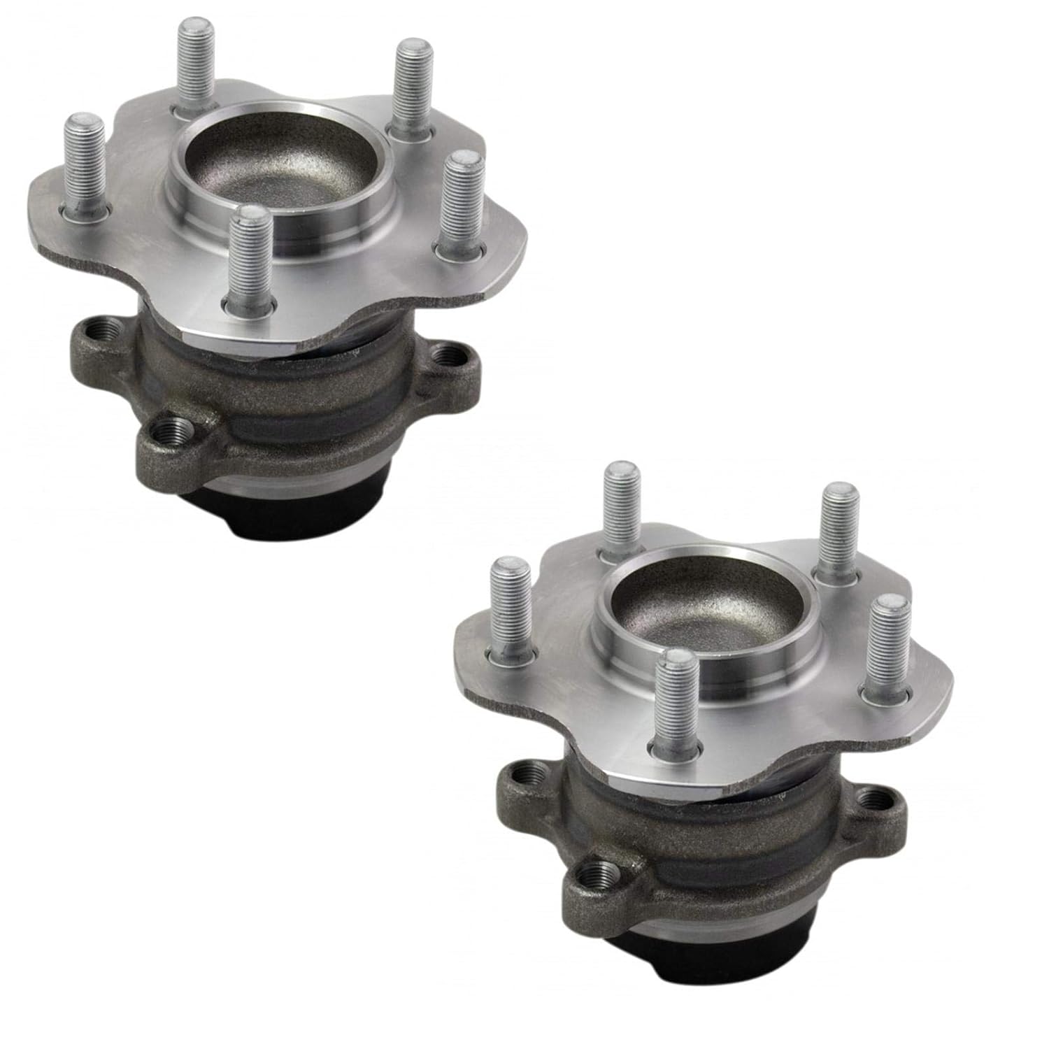 TRQ 2 Piece Rear Wheel Bearing & Hub Assembly Set for Nissan