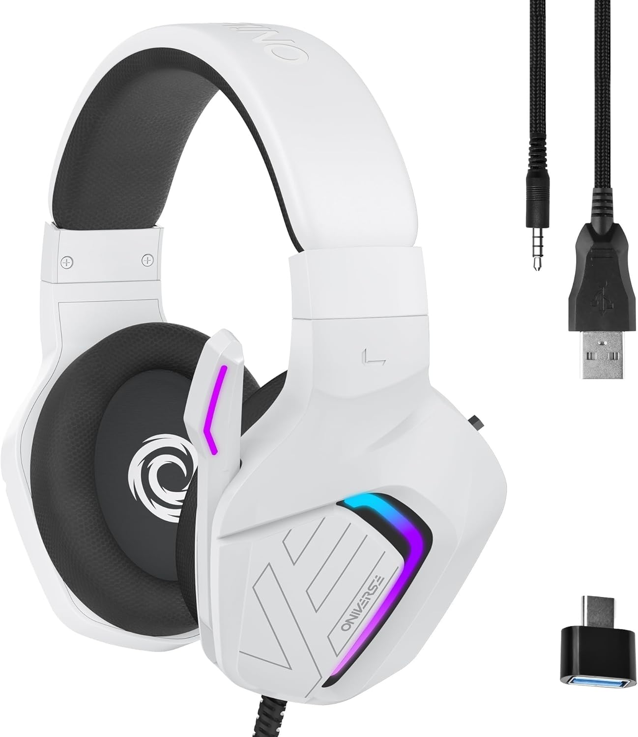 Immerse in Gaming Glory with LED Gaming Headset - Meteor Frost