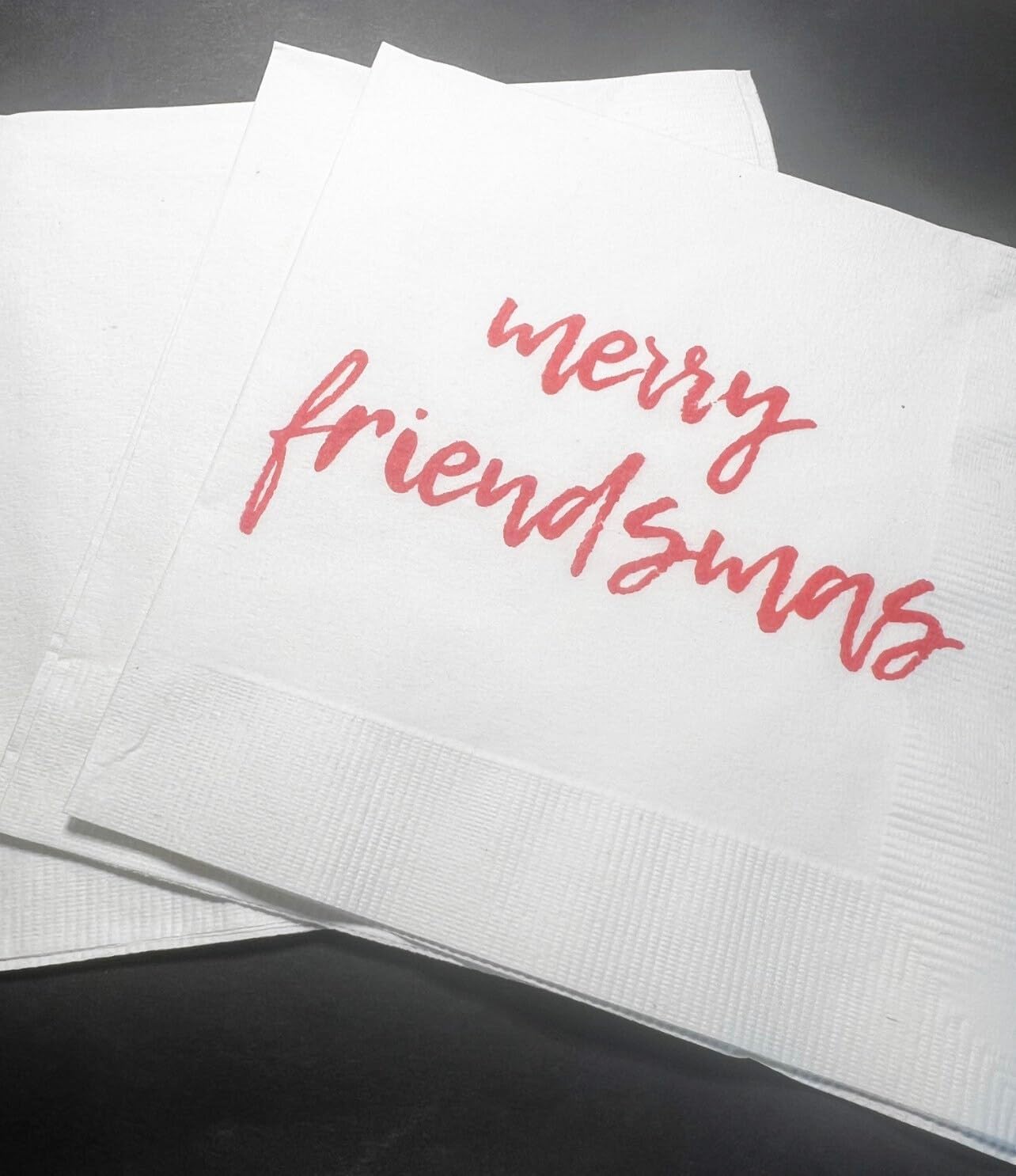 Festive Friendsmas Cocktail Napkins - Set of 25