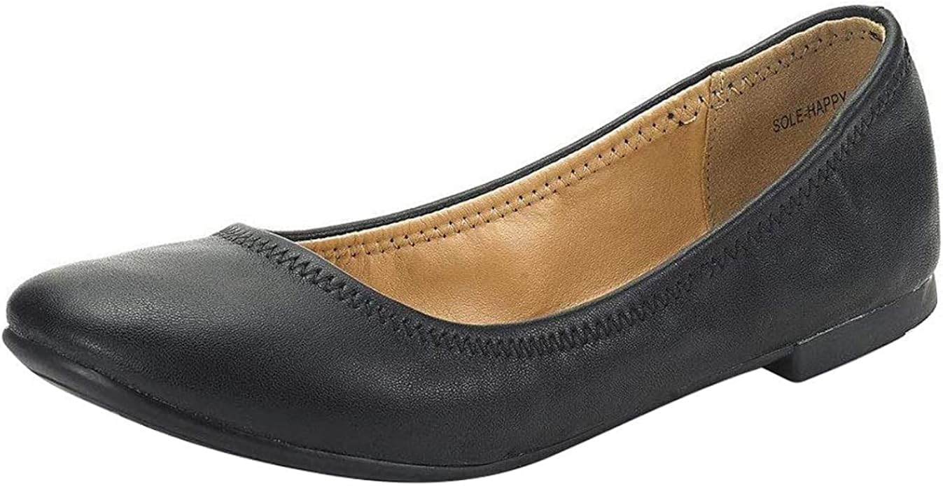 DREAM PAIRS Women's Sole-Happy Ballerina Walking Flats Shoes Review