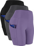 Women's High Waist Yoga Shorts with Pockets for Everyday Wear