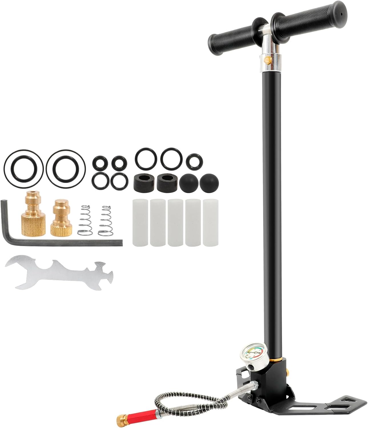High Pressure Stainless Steel Hand Pump - For PCP Guns & More