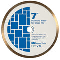 7in Diamond Saw Blades for Glass Mosaic, 5/8in Arbor - Smooth Cuts