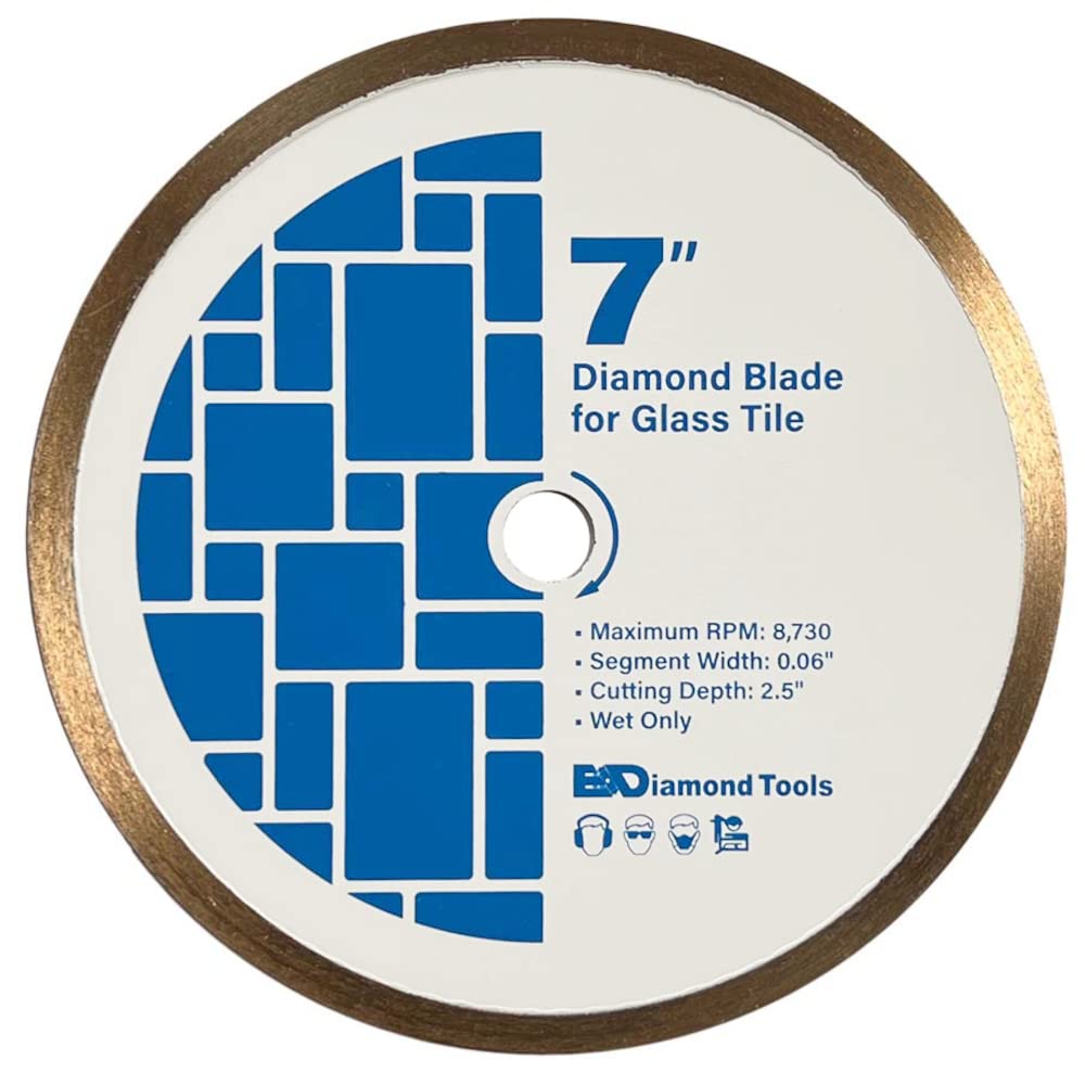 7 Inch Diamond Saw Blades for Glass Mosaic Cutting Precision