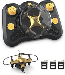 Holyton HT02 Golden Mini Drone for Beginners and Kids Fun