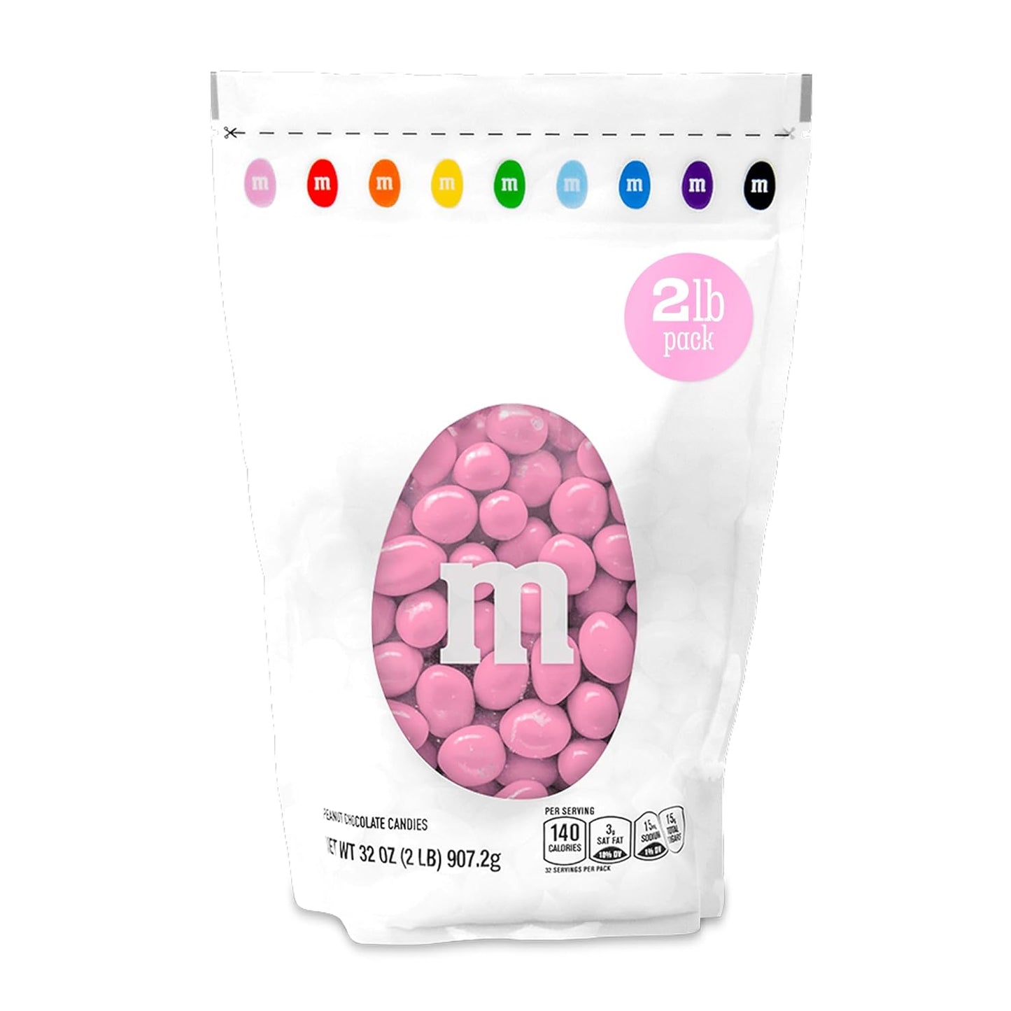 M&MS Peanut Pink Chocolate Candy - Perfect for Parties and Buffets