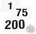 Azarxis Running Bib Competitor Numbers with Safety Pins - Tearproof