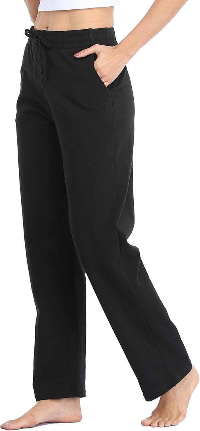 Willit Women's Cotton Sweatpants for Yoga and Lounge Comfort