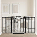 Extra Wide Baby Gate with Door for Stairs and Doorways