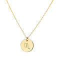 Handmade Gold Scorpio Zodiac Charm Necklace - Timeless Gift