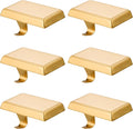 Christmas Stocking Holders Mantel Hooks 6 Pack - Heavy Duty Gold