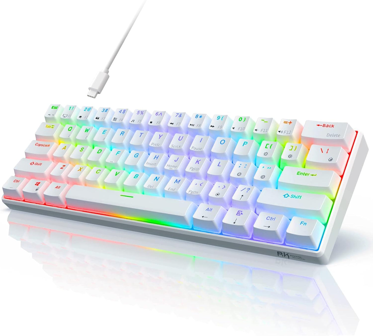 RK61 Wired 60% Mechanical Gaming Keyboard with RGB Backlight