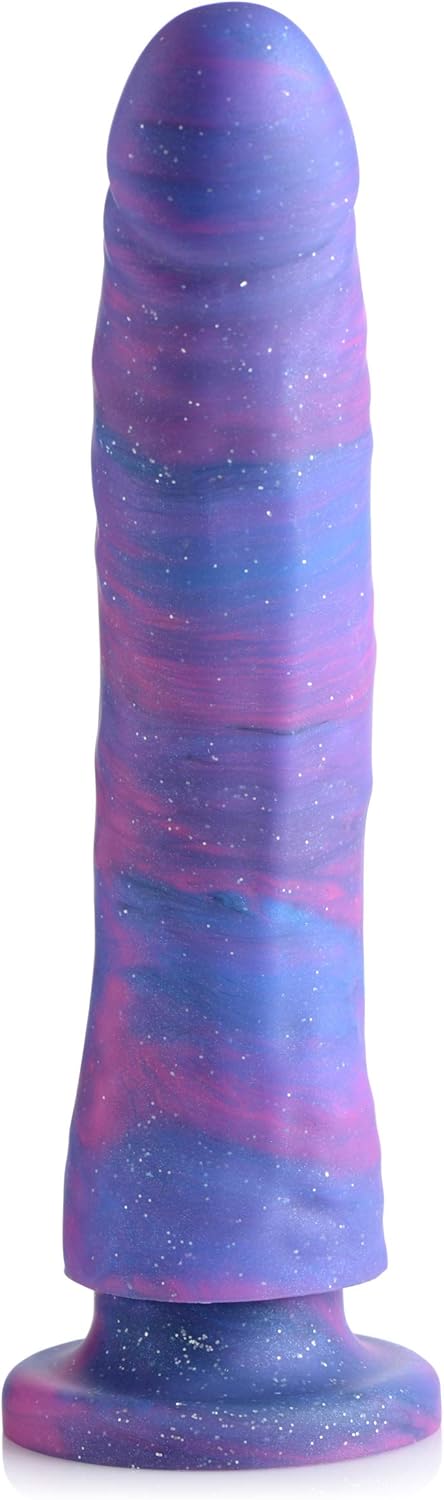 Strap U Magic Stick Glitter Silicone Dildo - 9.5in Realistic Design
