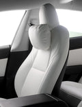 TPARTS Leather Headrest Neck Pillow for Tesla Model 3/Y/X/S - Clean