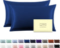 Silk Pillowcase Queen Set of 2 - 100% Mulberry Silk for Hair & Skin